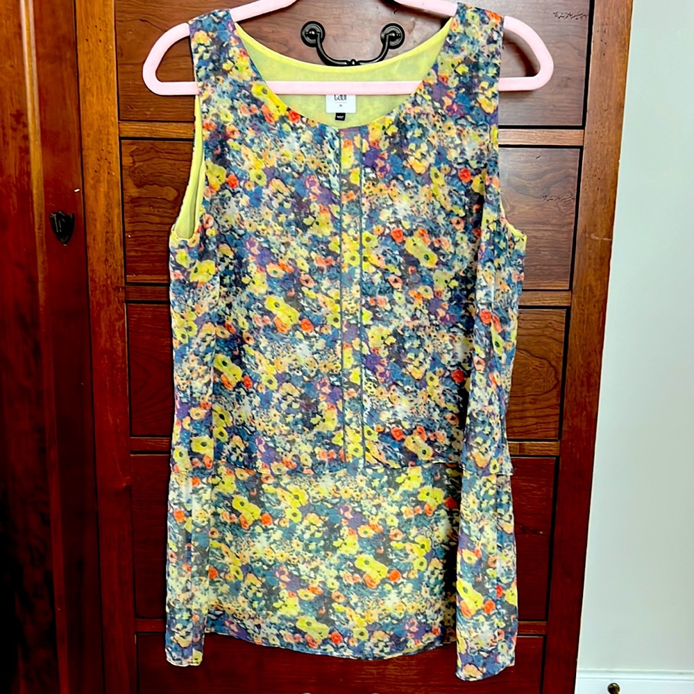 Cabi sleeveless blouse, perfect alone or under a jacket